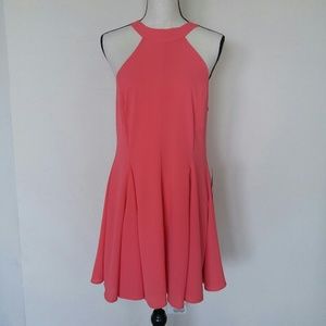 Mary and Mabel Coral Halter Dress